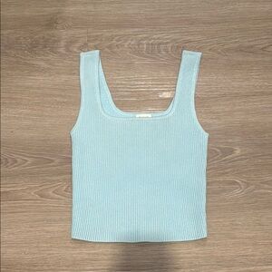 Abercrombie Blue Ribbed Tank Top